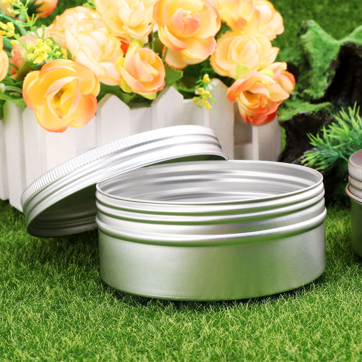 Tin Container Lid - 10 шт. алюминиевых банок с резьбовой